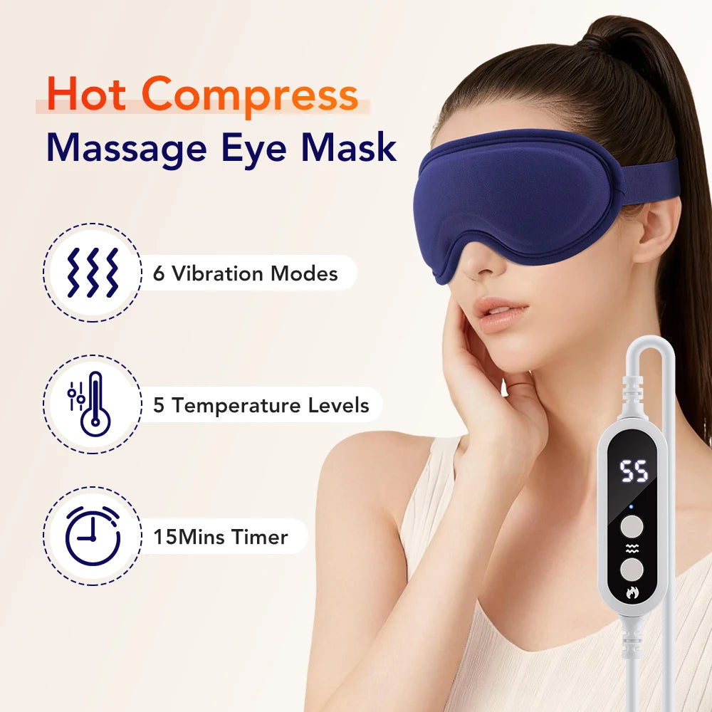 VisionReset™ — Intelligent Eye Massager with Warm Compress